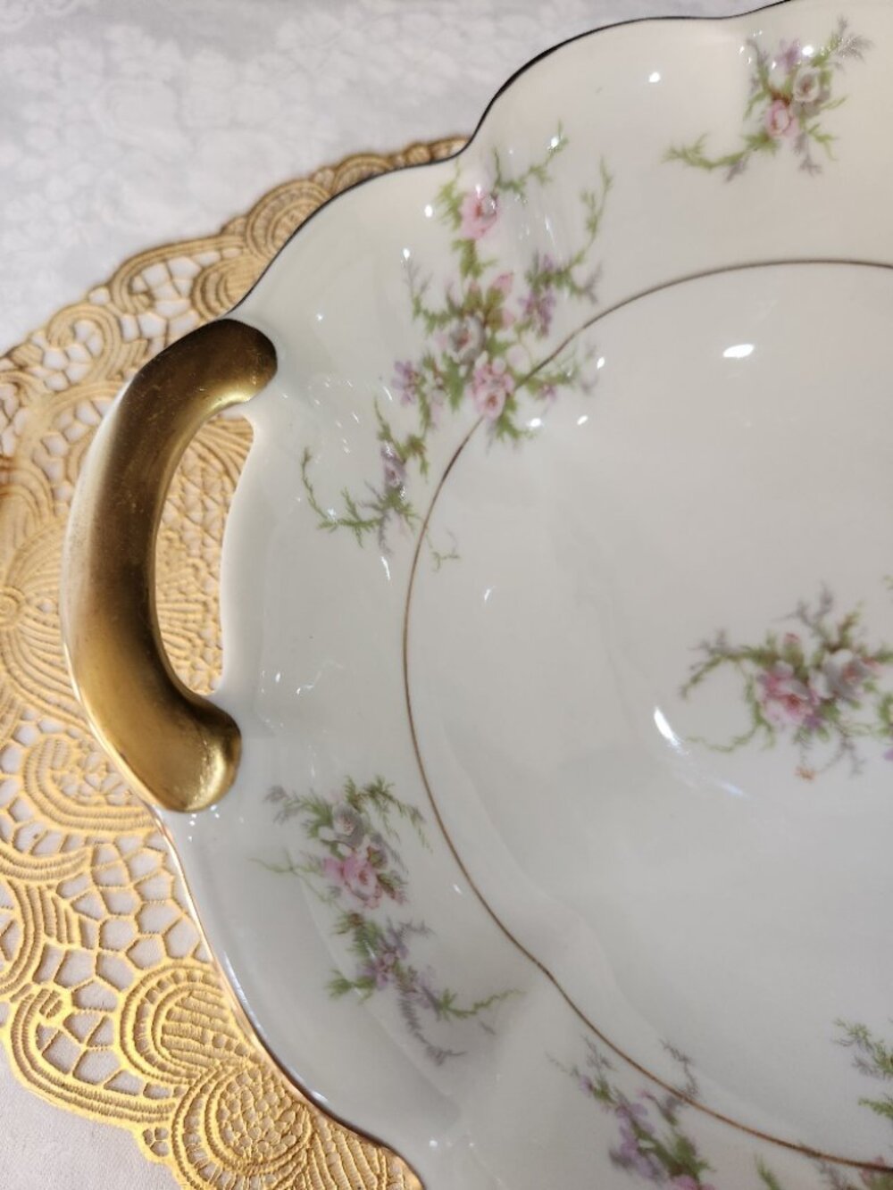 Theodore Haviland New York "rosalinde Made in America Round Serving Bowl - Picture 3 of 9